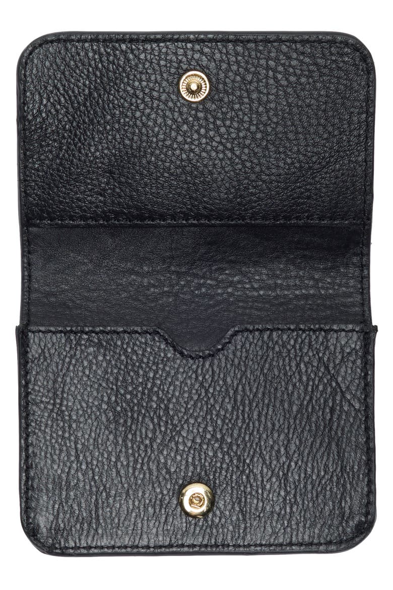 Essentials Mira Bifold Card Case, Alternate, color, BLACK