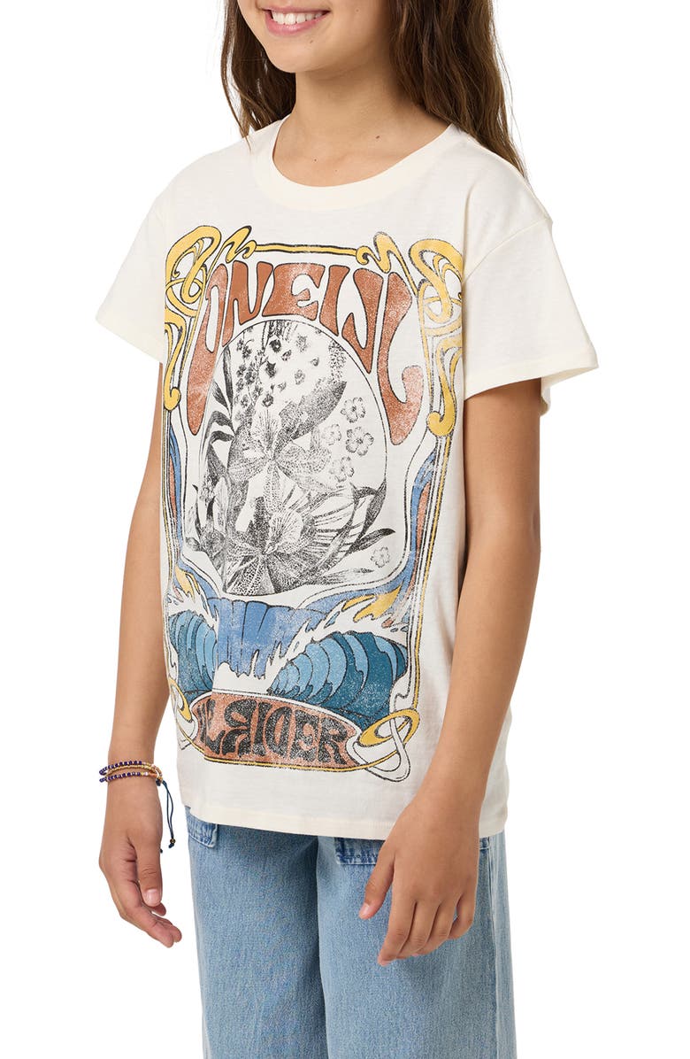 O'Neill Kids' Wave Rider Cotton Oversize Graphic T-Shirt, Alternate, color, 