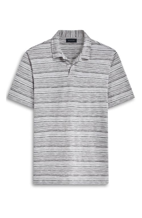 Bugatchi Johnny Collar Polo In Gray