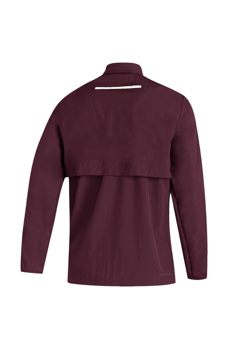 adidas Men's adidas Maroon Texas A&M Aggies 2021 Sideline AEROREADY Quarter-Zip Jacket, Alternate, color,