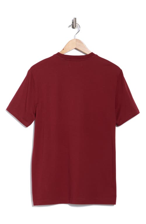 Original Penguin Earl Tipped Pocket T-shirt In Burgundy
