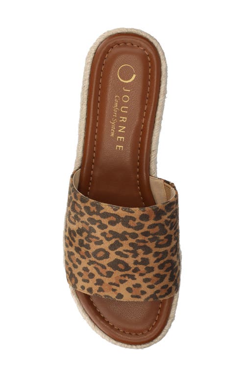 Journee Collection Rosey Wedge Sandal In Brown