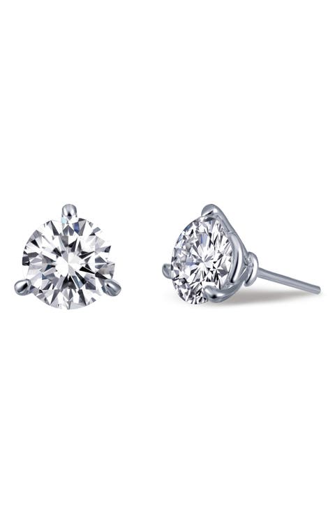 Simulated Diamond Stud Earrings