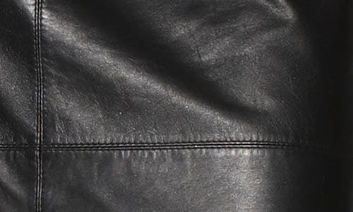 Walter Baker Selene High Waist Leather Skirt In Black