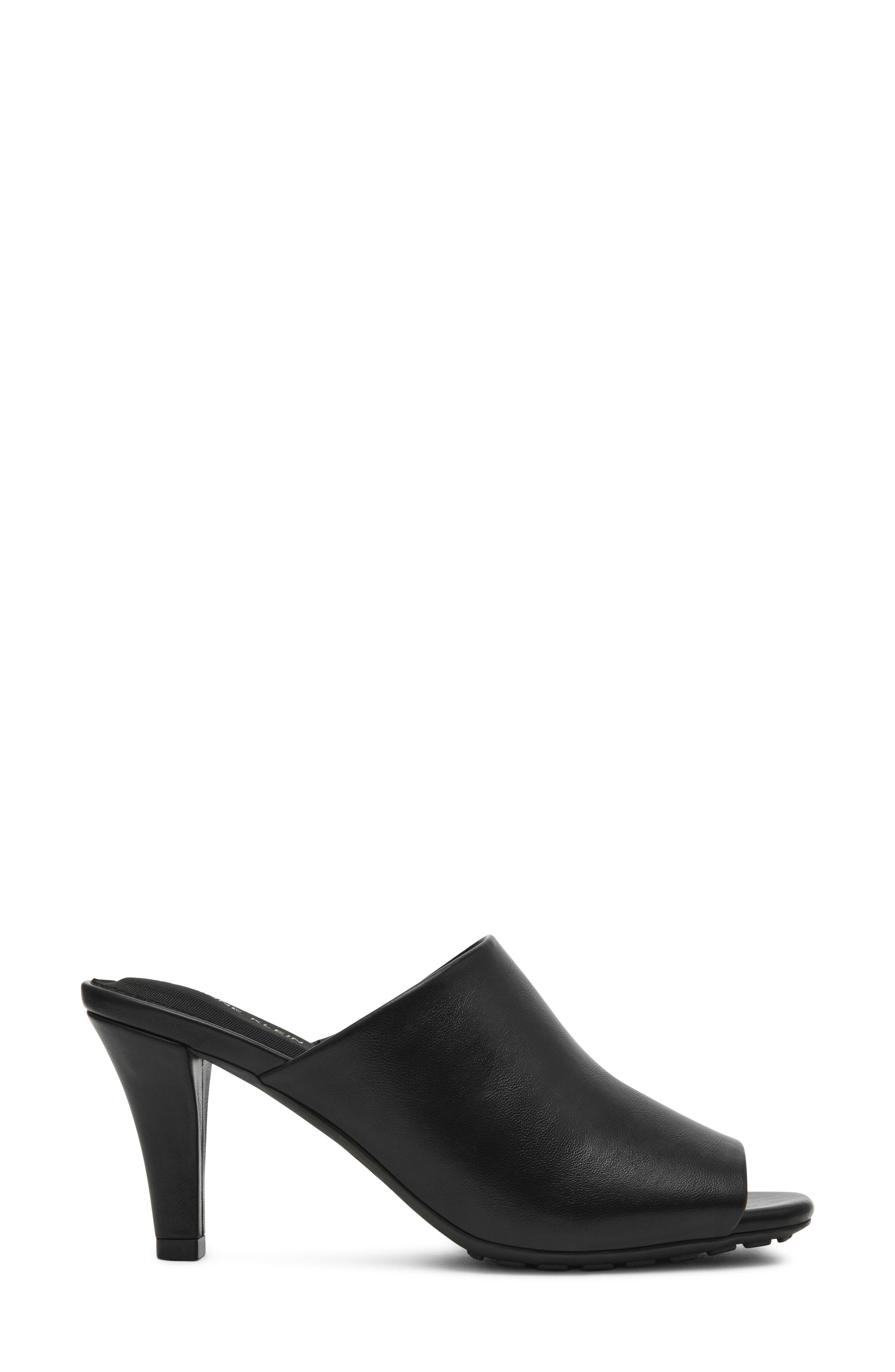 Nasiri Faux Leather Mule, Alternate, color, BLACK PU-SBPU