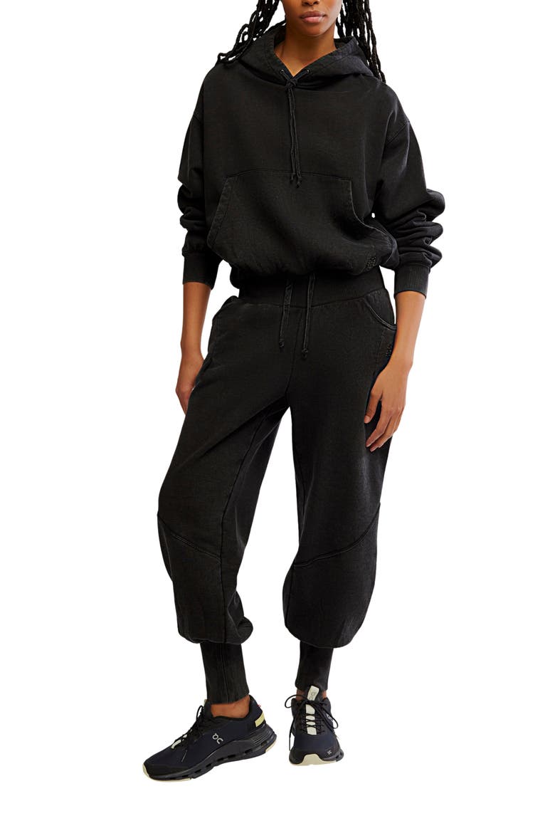 Day Off Tie Waist Pants, Alternate, color, BLACK