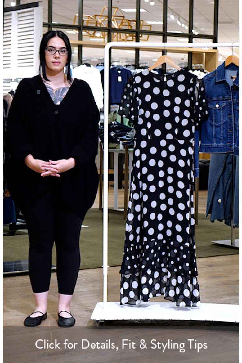 Mixed Dot Chiffon Maxi Dress video