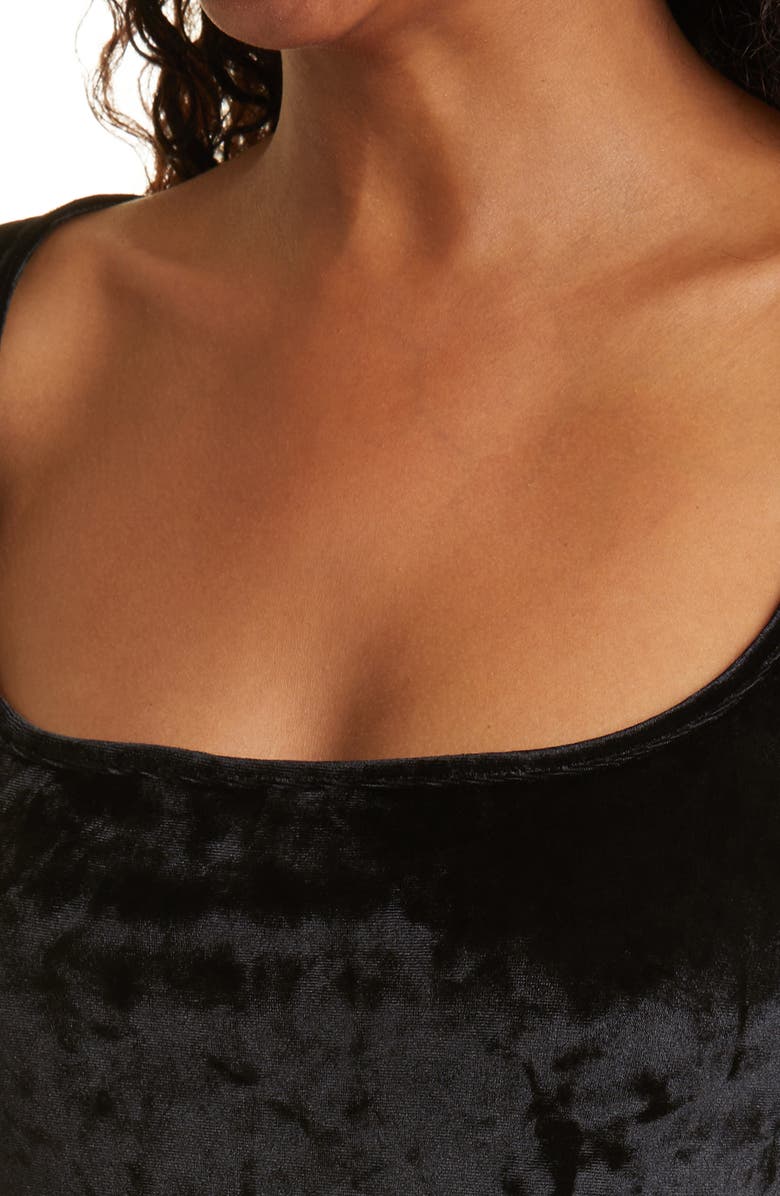 Vince Velour Square Neck Top, Alternate, color, 