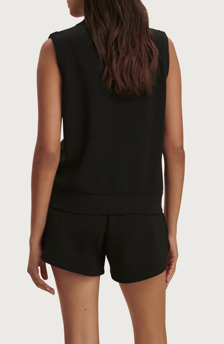 Varley Beau Sleeveless Half Zip Top, Alternate, color, Black