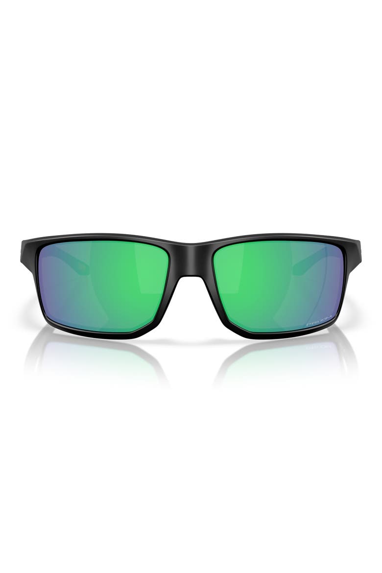 Gibston XL 62mm Rectangular Sunglasses, Main, color, BLACK GREEN