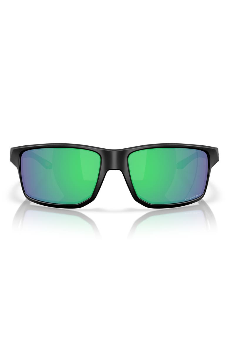 Oakley Gibston XL 62mm Rectangular Sunglasses, Main, color, Black Green