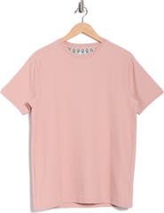 DENIM AND FLOWER Solid Textured Crewneck T-Shirt