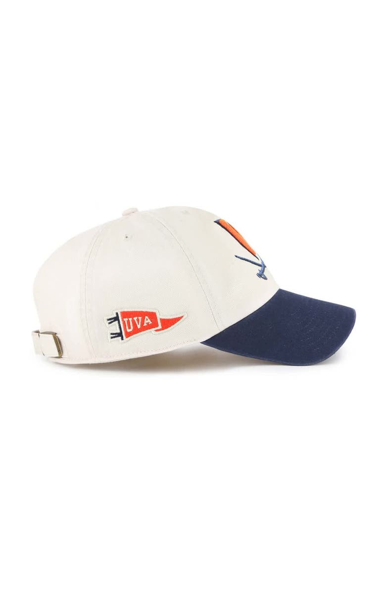 '47 Men's '47 Cream Virginia Cavaliers Grand Stand Clean Up Adjustable Hat, Alternate, color, 