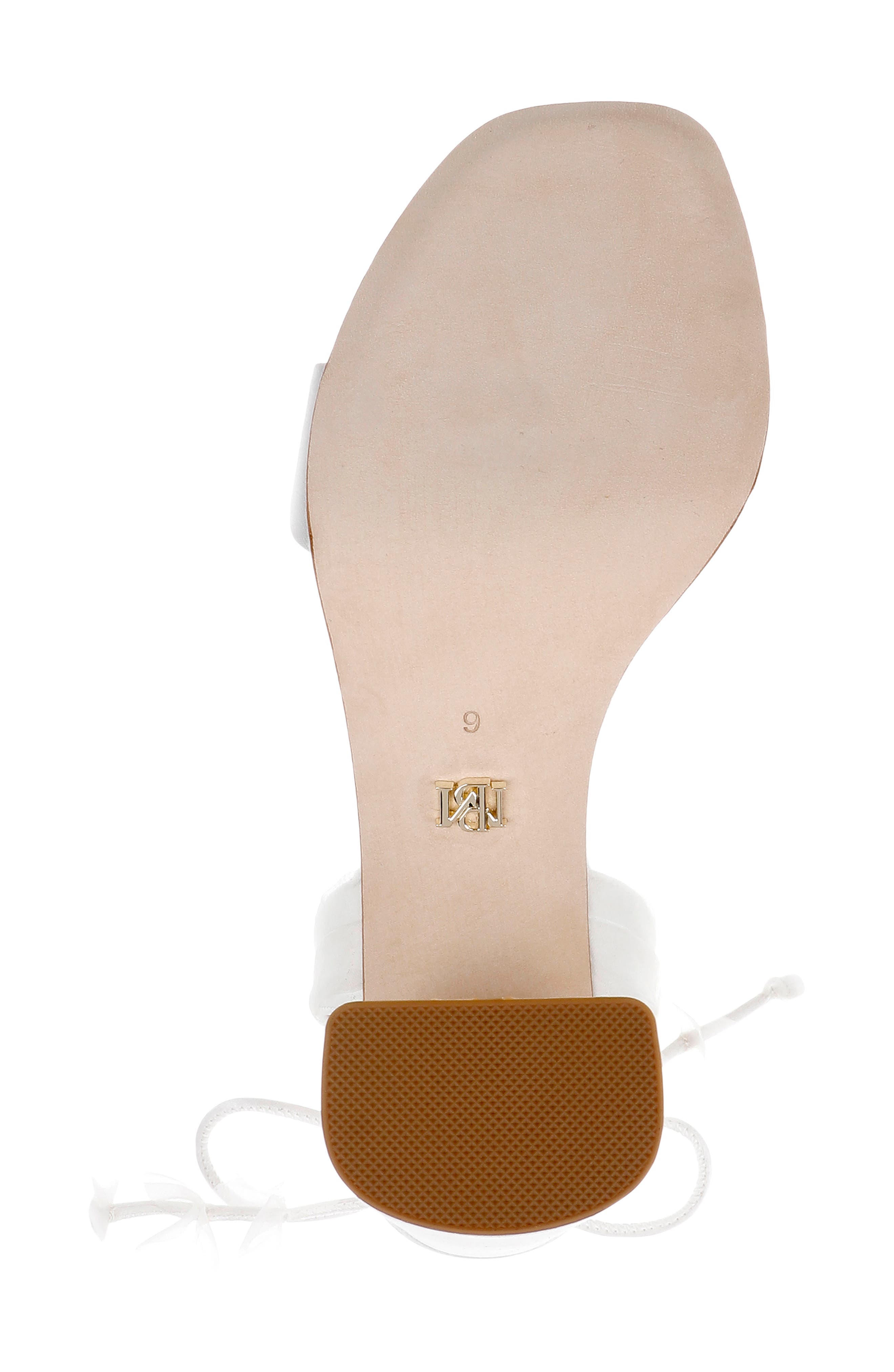 Badgley Mischka Collection Westminster Ankle Wrap Sandal, Alternate, color, White Satin