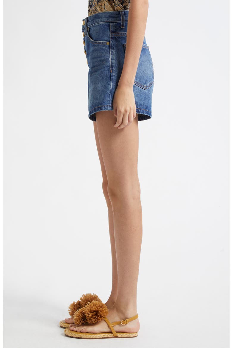 The Greta Denim Shorts, Alternate, color, DANUBE
