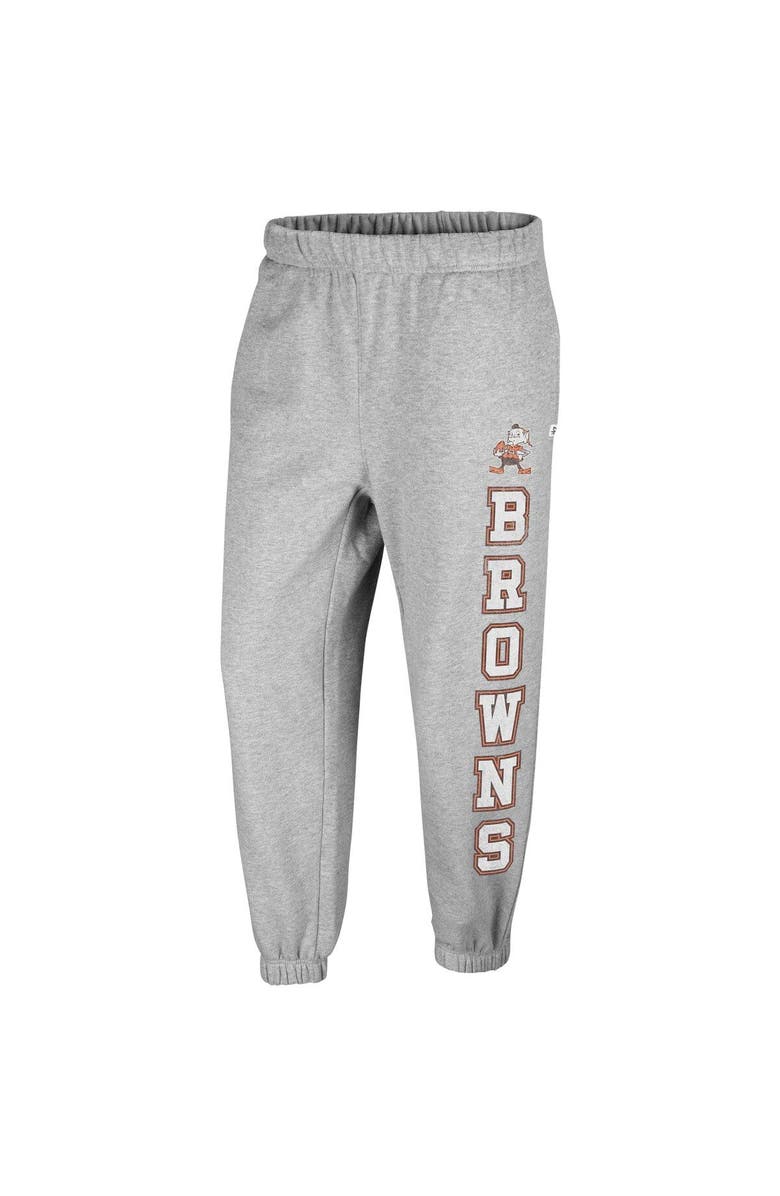 '47 Women's '47 Heather Gray Cleveland Browns Double Pro Harper Jogger Sweatpants, Alternate, color, Heather Gray