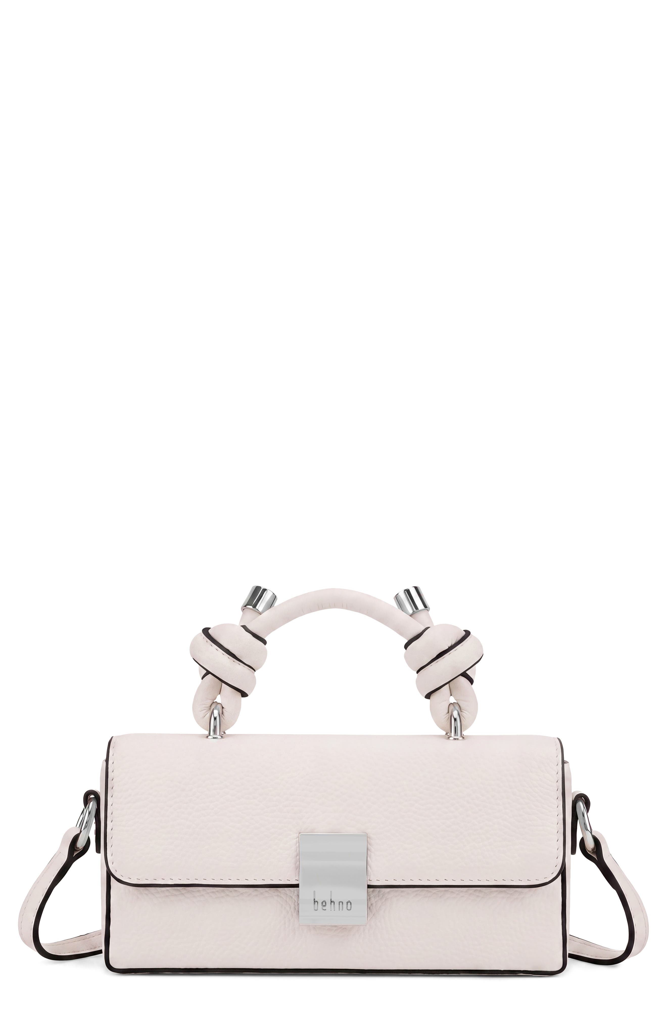 Mary Micro Pebbled Leather Crossbody Bag, Main, color, PUMICE