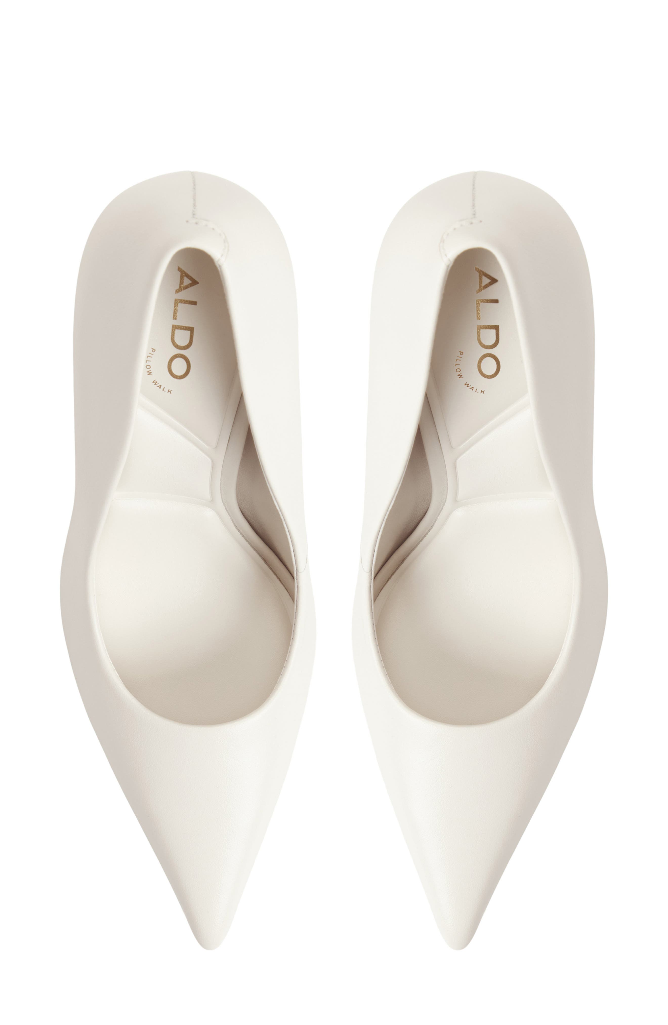 ALDO Stasya Pointed Toe Pump, Alternate, color, White/ Bone