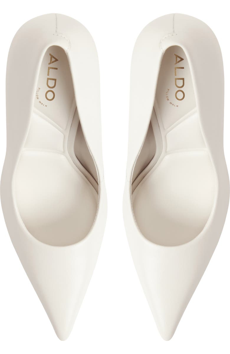 ALDO Stasya Pointed Toe Pump, Alternate, color, White/ Bone