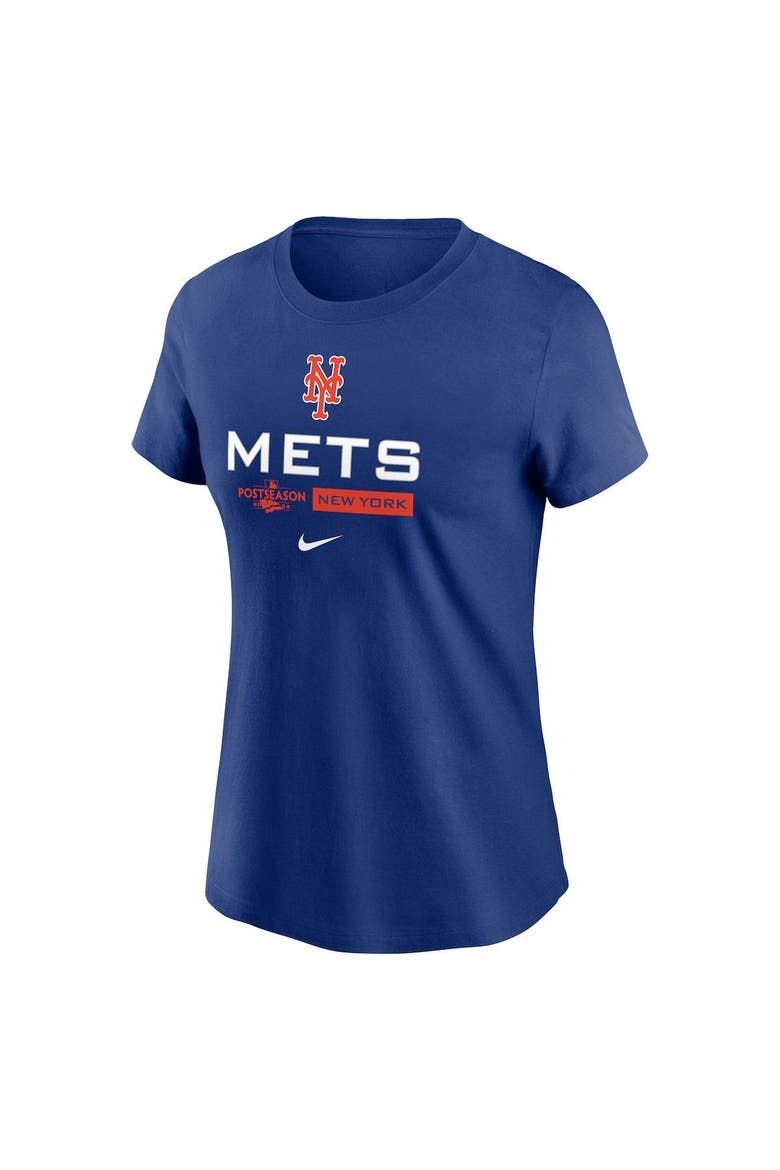 Women's Nike Royal New York Mets 2022 Postseason Authentic Collection Dugout T-Shirt, Alternate, color, Royal