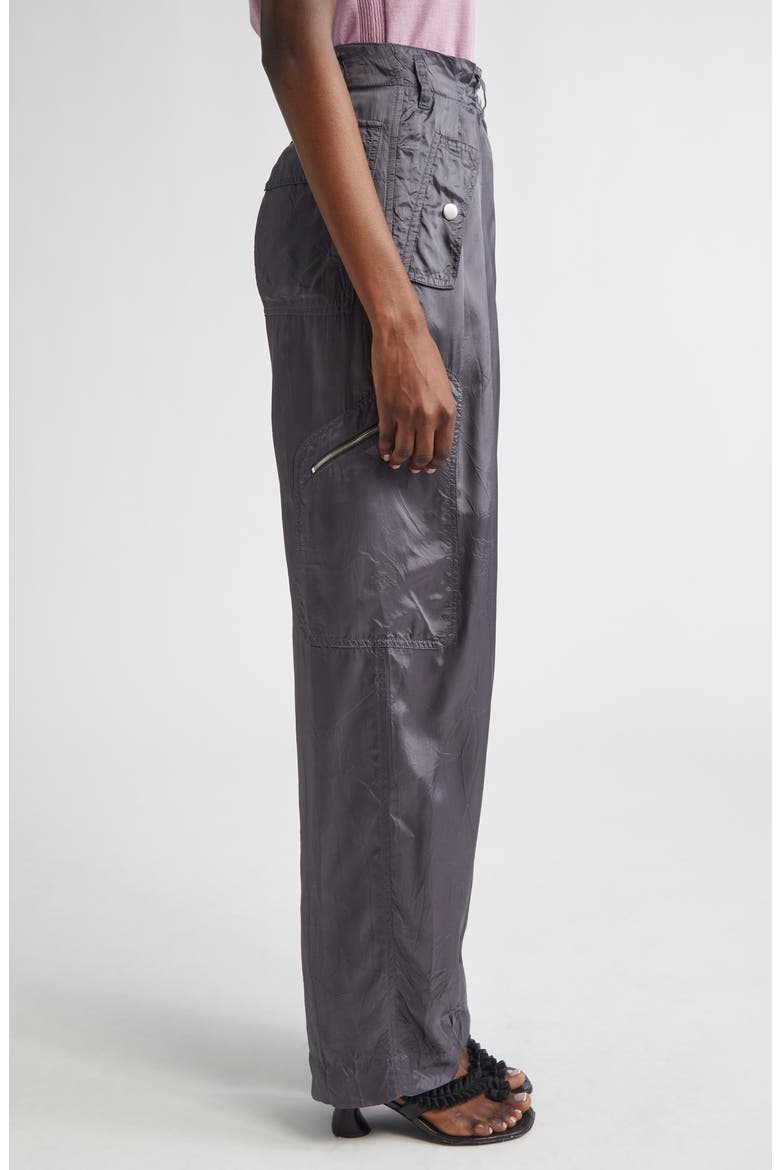 Utility Van Insert Dries Van Noten Loose Fit Satin Cargo Pants (Women) | Nordstromrack