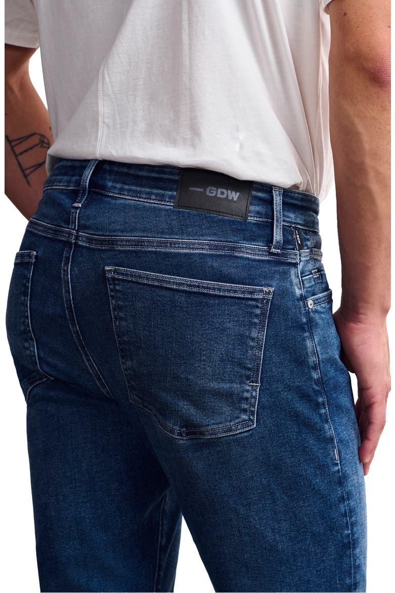 Bridge Straight Leg Stretch Jeans, Alternate, color, MID BRUSHED DENIM