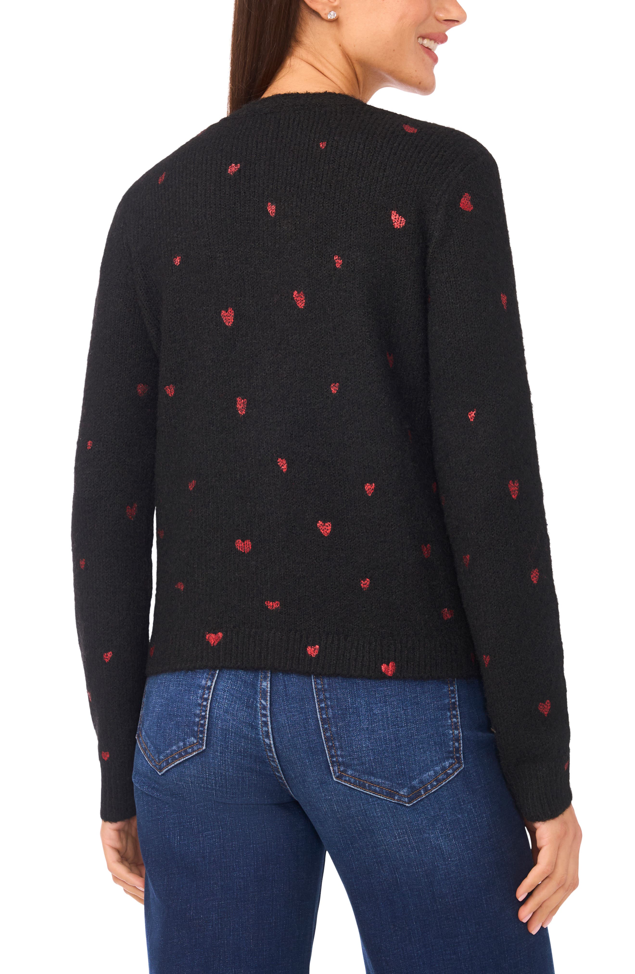 Foil Heart Cardigan - image 2