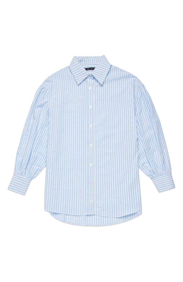 DELUC Stripe Button-Up Shirt, Alternate, color, 
