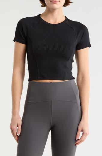 Beyond Yoga Rib Crop Short Sleeve Top