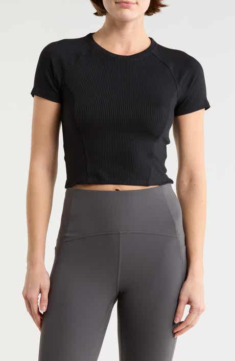 Beyond Yoga Rib Crop Short Sleeve Top