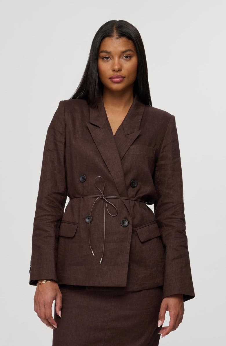 By Tess Collection Brooke Blazer, Main, color, Chocolate Brown