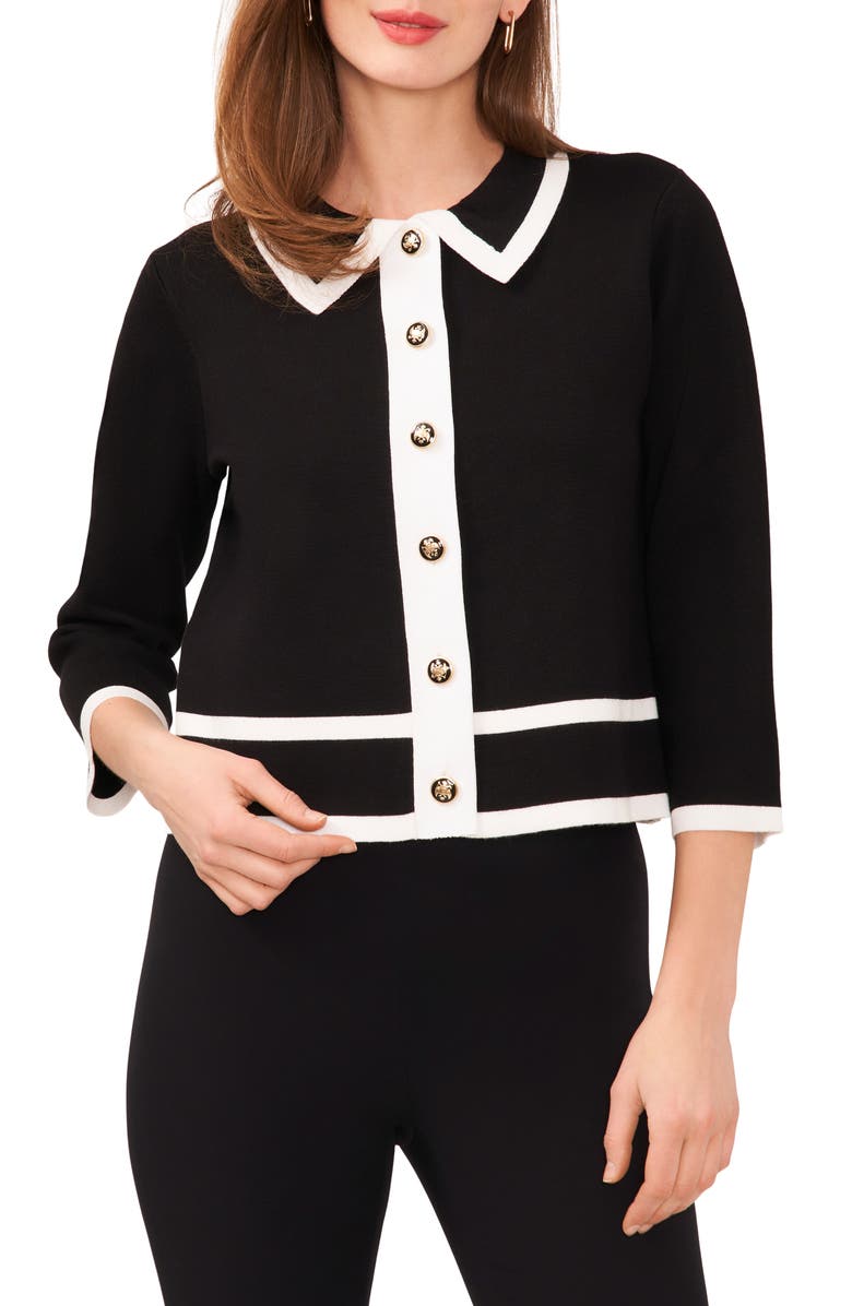 Halogen<sup>®</sup> Golden Button Sweater Jacket, Main, color, 