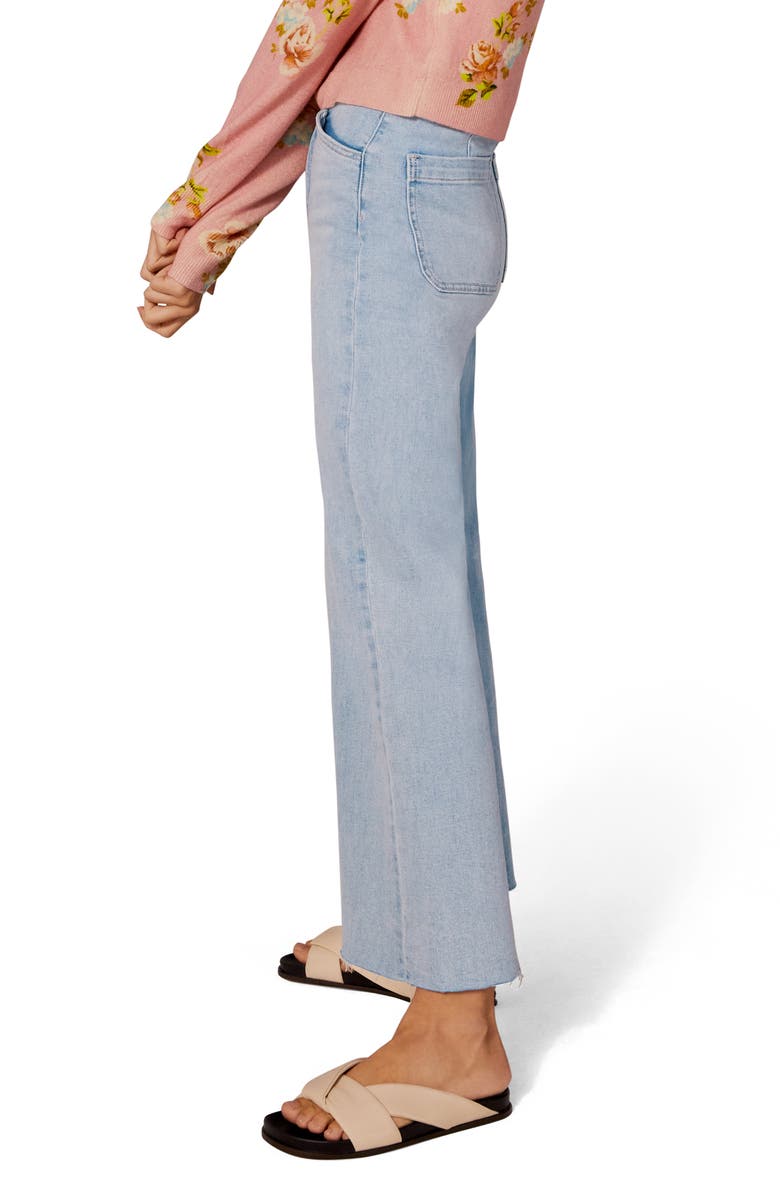 Favorite Daughter The Mischa Raw Hem Wide Straight Leg Jeans, Alternate, color,