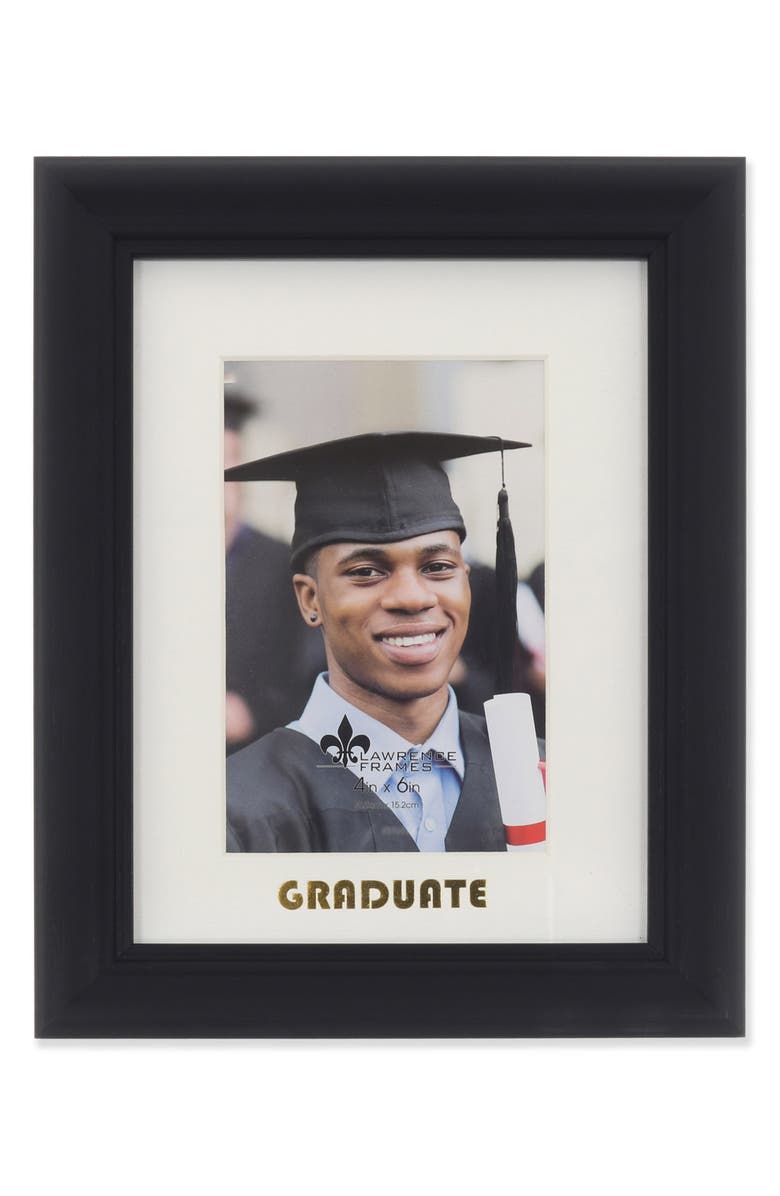 Lawrence Frames Graduation 4x6 Frame, Main, color, Black