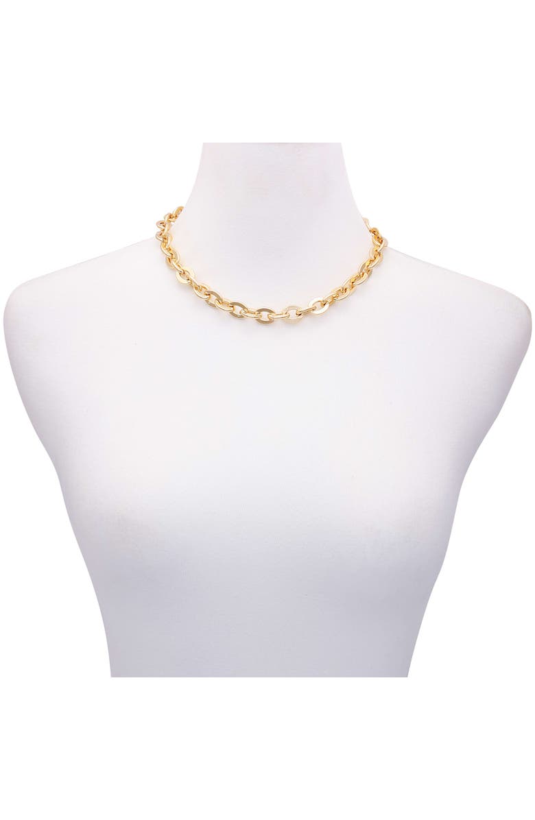 Vince Camuto Oval Link Chain Necklace, Alternate, color, 14K Gold Plated