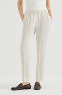 Brunello Cucinelli Silk and acetate crêpe cady tailored jogger trousers