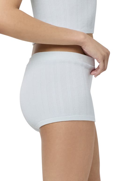 Florence By Mills Ribbed Shorts In Delicate Blue