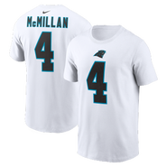 Nike Men's Nike Tetairoa McMillan White Carolina Panthers Name & Number T-Shirt