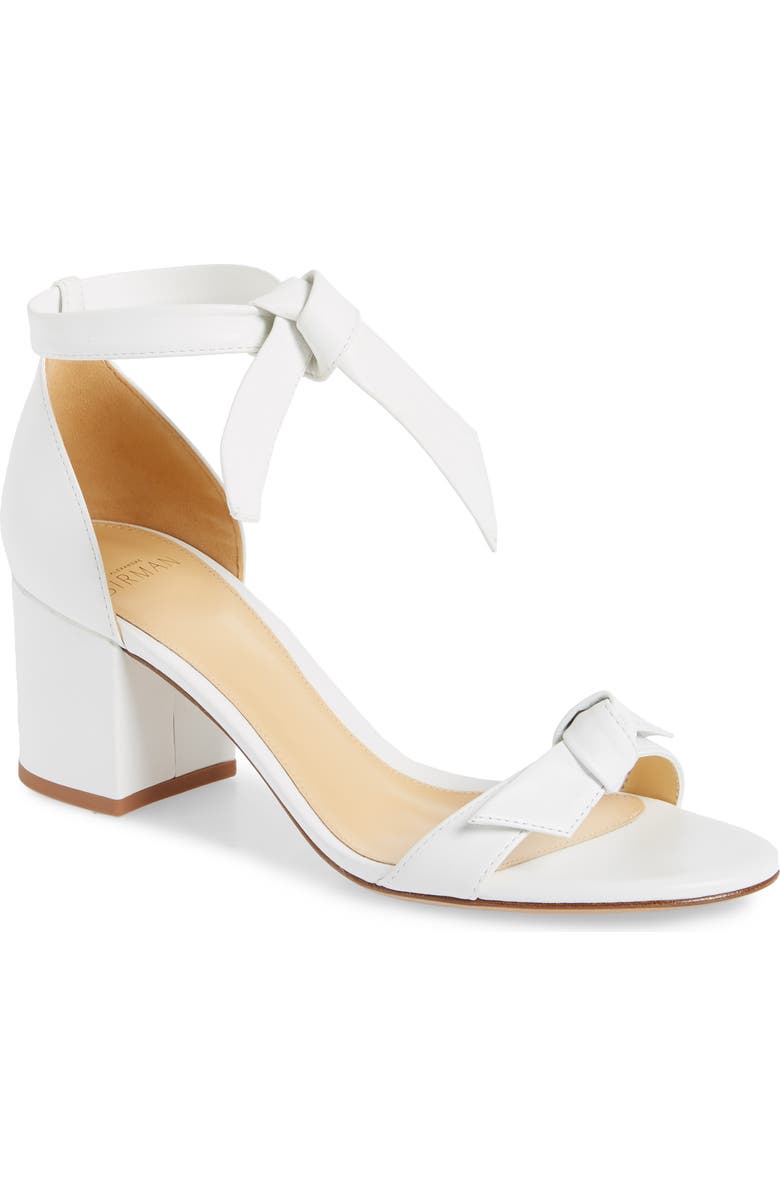 Alexandre Birman Clarita Block Heel Sandal, Main, color, White