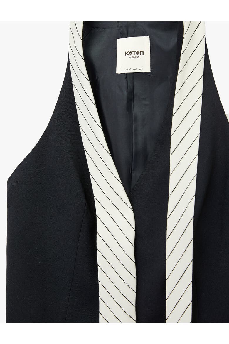 Slim Fit Sleeveless Structured Vest, Alternate, color, NAVY