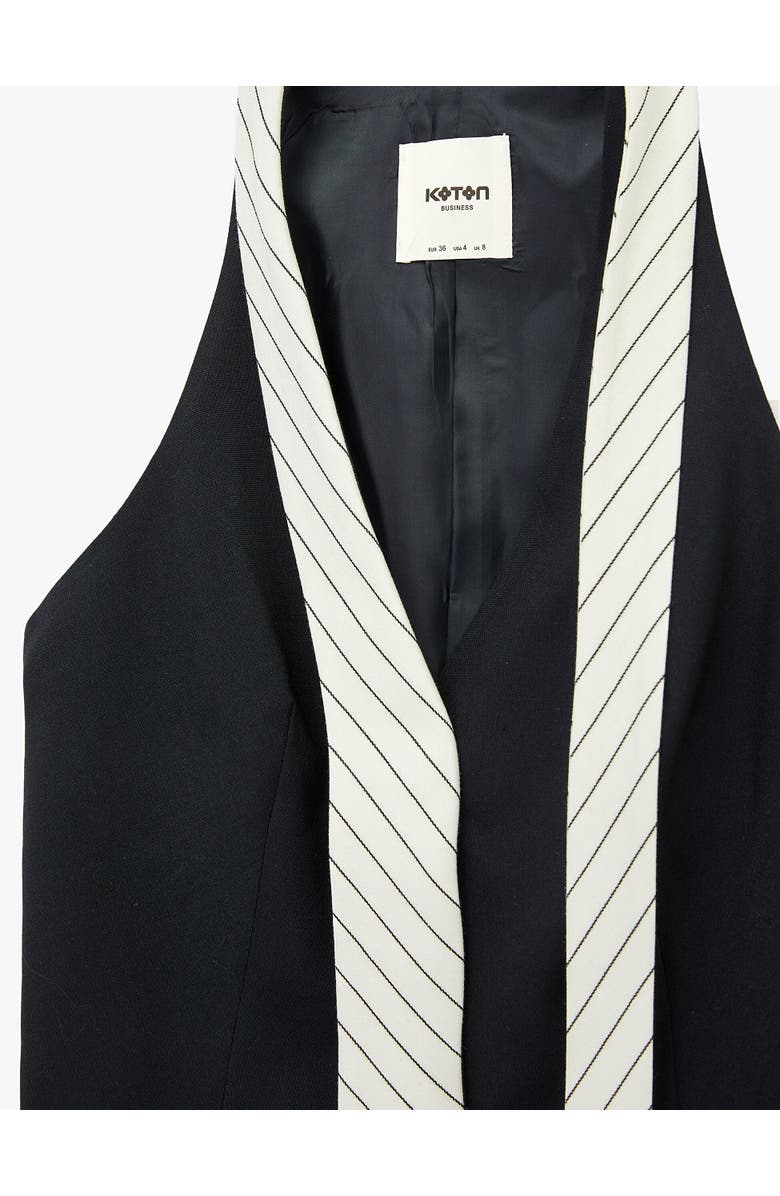 ZDNU 81041892 Slim Fit Sleeveless Structured Vest, Alternate, color, Navy