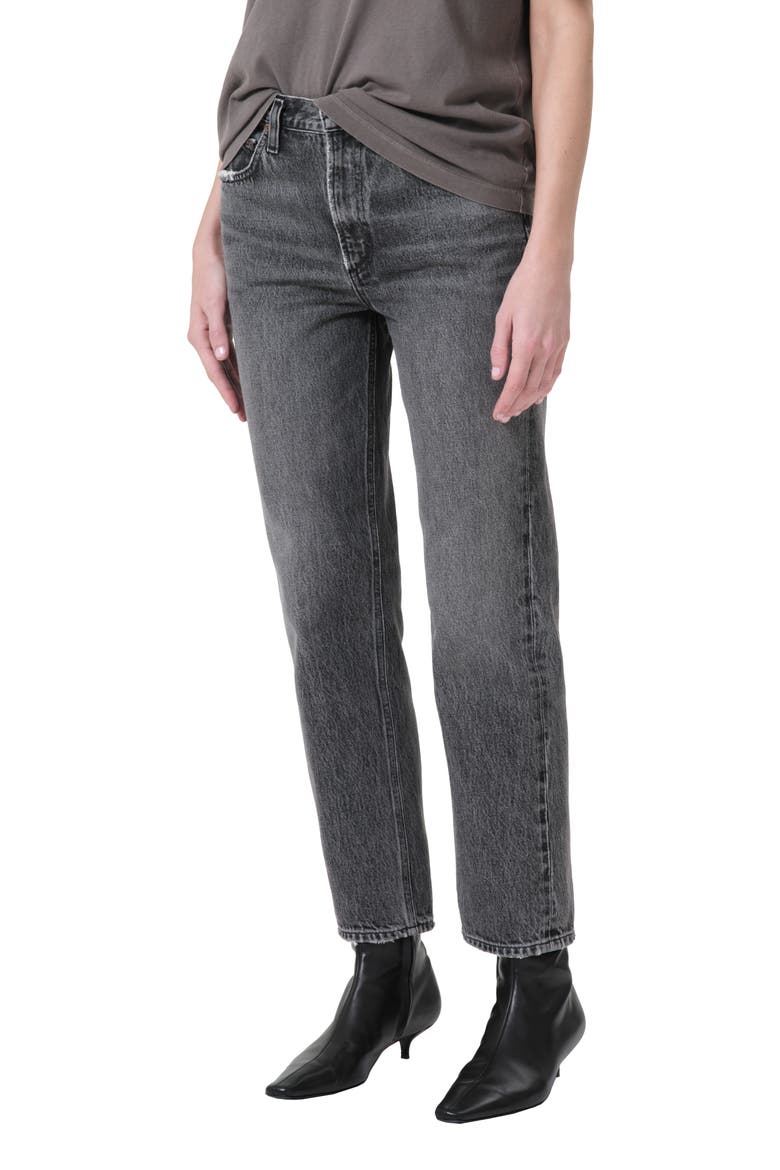 Valen High Waist Ankle Straight Leg Jeans, Main, color, SPIRIT