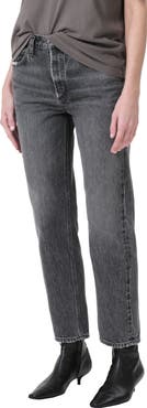 AGOLDE Valen High Waist Ankle Straight Leg Jeans