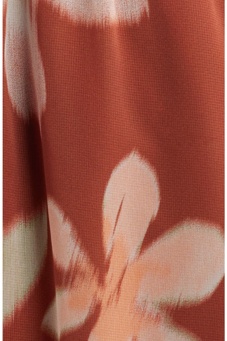 Abstract Floral Print Minidress, Alternate, color, PAPRIKA