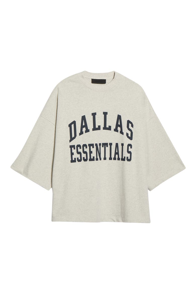 Dallas Cowboys Merch Oversize Cotton Graphic T-Shirt, Main, color, OATMEAL HEATHER