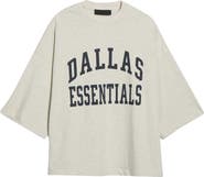 Fear of God Essentials Dallas Cowboys Merch Oversize Cotton Graphic T-Shirt
