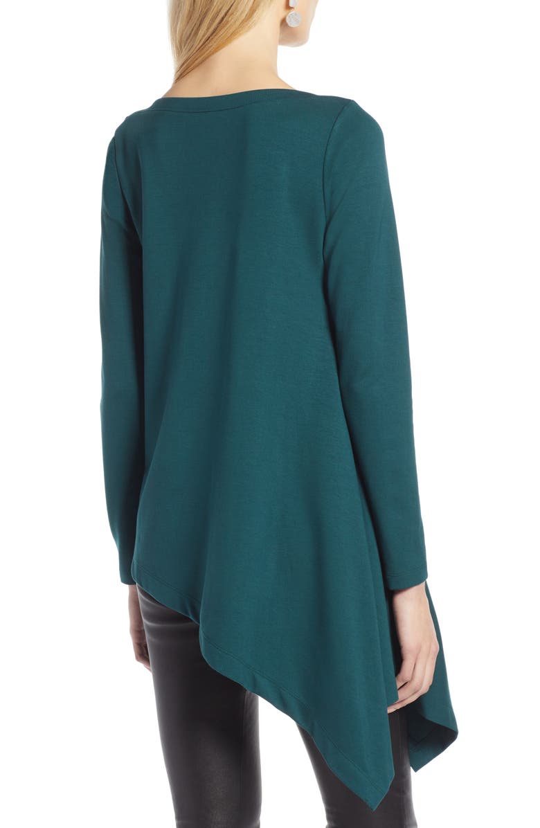 Halogen<sup>®</sup> Boatneck Asymmetrical Tunic, Alternate, color, 