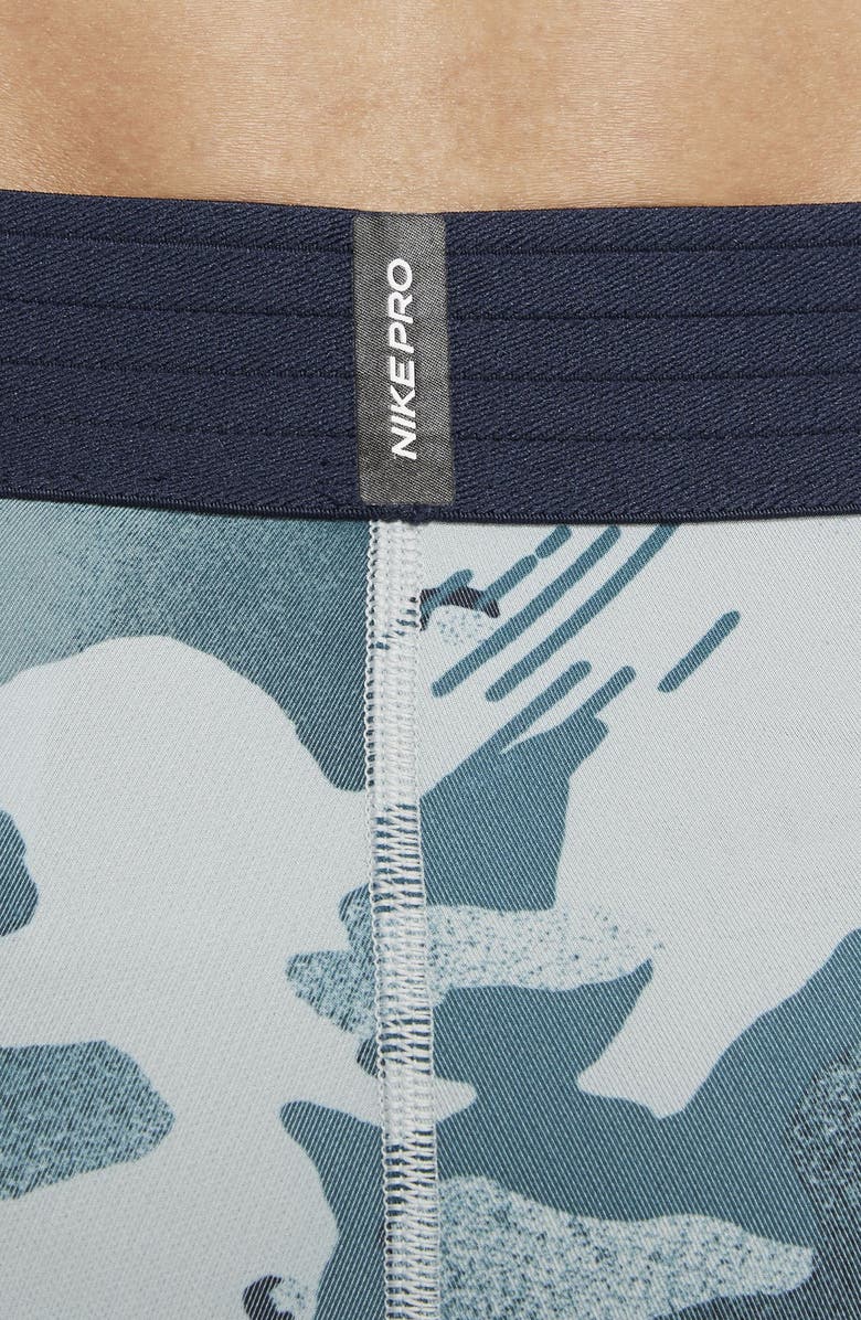 Nike Pro Dri-FIT 3/4 Camo Training Tights, Alternate, color, 