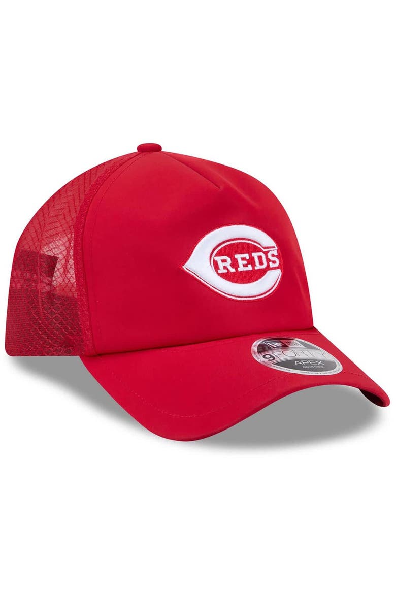 Men's New Era Red Cincinnati Reds 2026 Batting Practice Alternate Apex 9FORTY Adjustable Hat, Alternate, color, Red