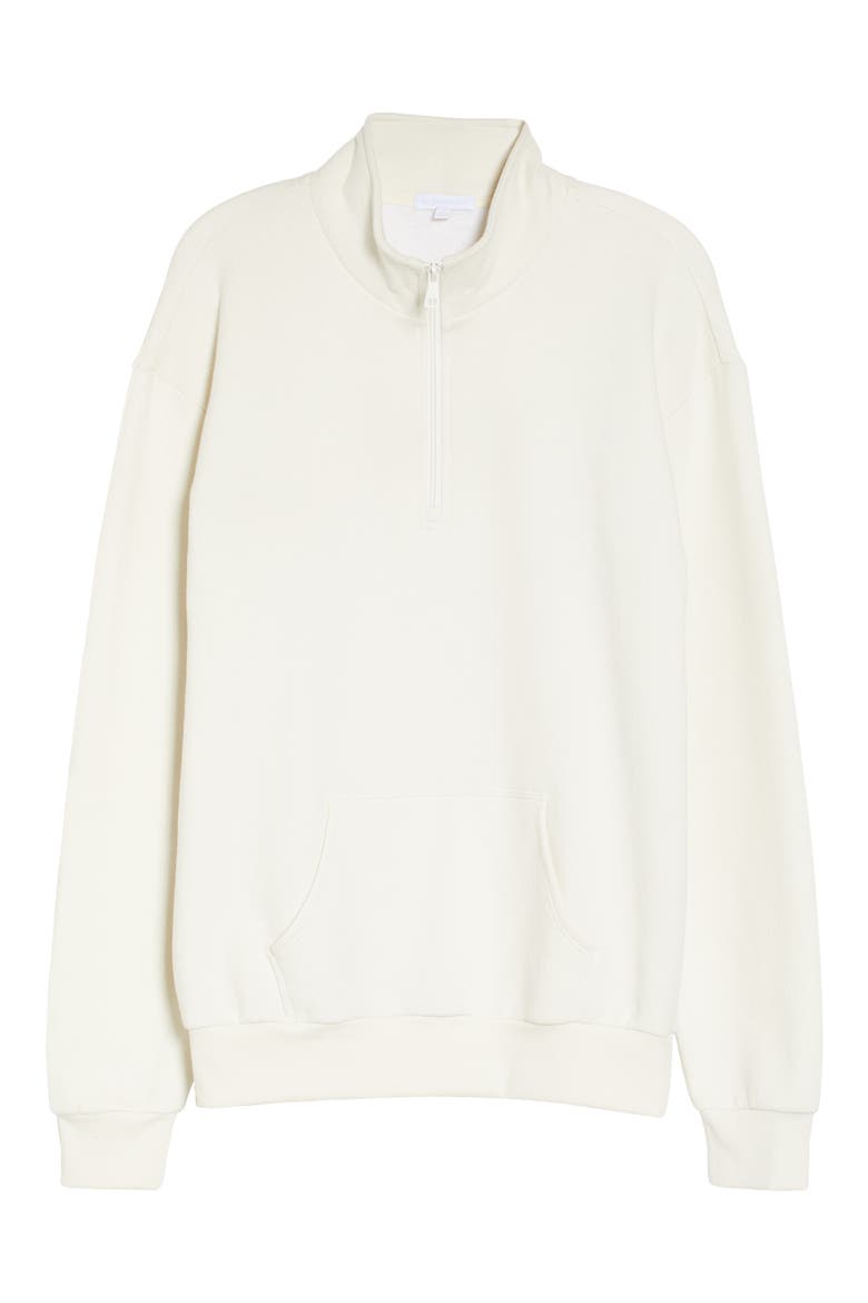 Recharge Half Zip Pullover, Alternate, color, VINTAGE WHITE